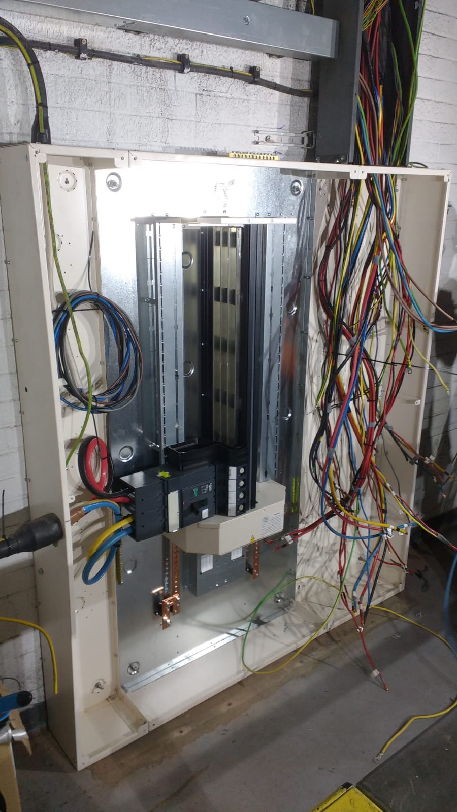 An example of electrical work prior to call out.
